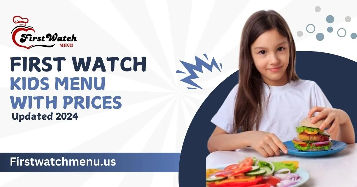 First Watch Kids Menu
